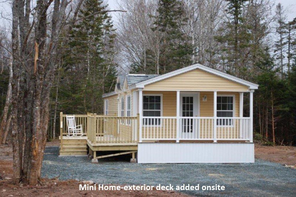 4 Mini Home with deck added onsite